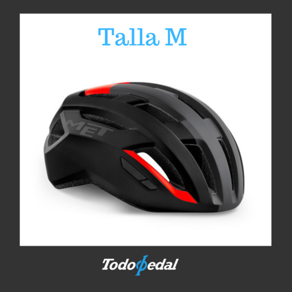 Casco Met Vinci MIPS Black Red Talla M