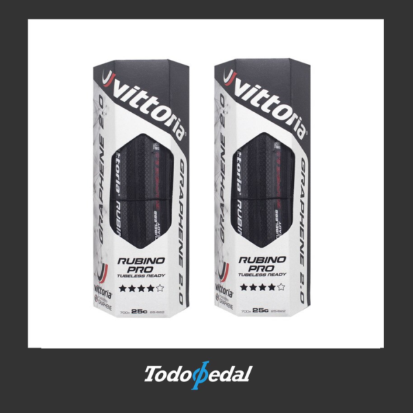 2x Vittoria Rubino Pro Tubeless ready 700x25
