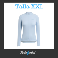 Chaqueta Rapha Long Sleve Core Jersey Celeste Talla XXL