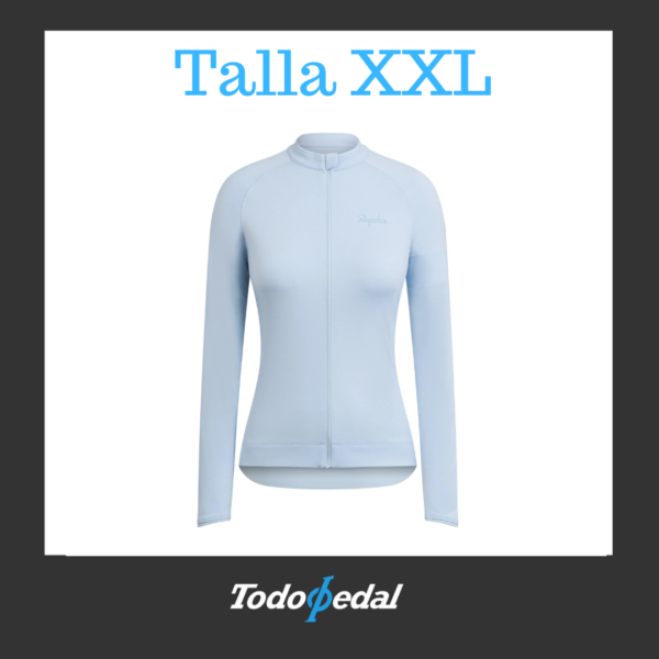Chaqueta Rapha Long Sleve Core Jersey Celeste Talla XXL